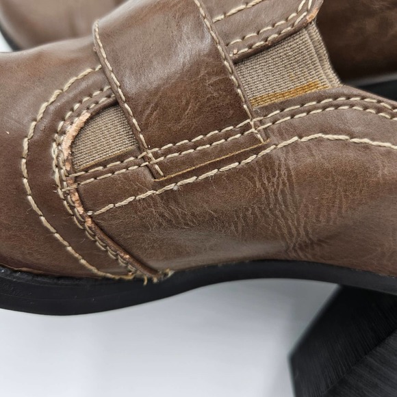 Natural Soul by Naturalizer Brown Carlo Oxford Faux Leather Bootie Size 6.5 - Picture 13 of 14